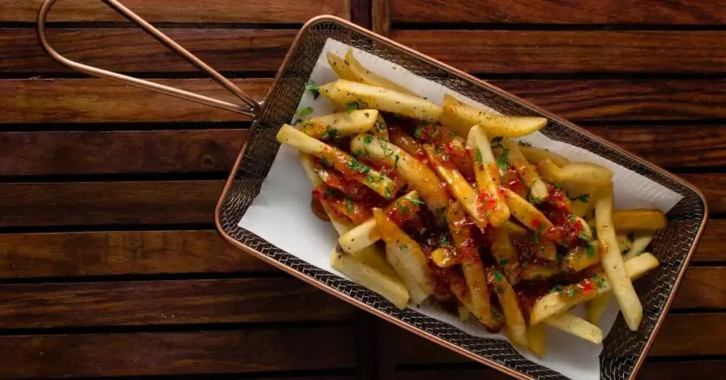 Air Fried French Fries served with dipping sauces