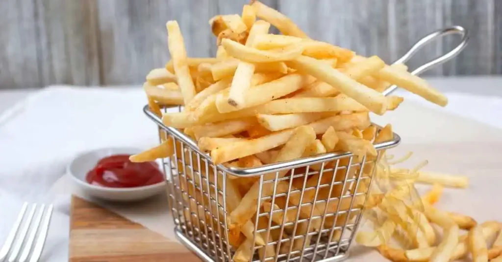 Air Fried French Fries served with dipping sauces