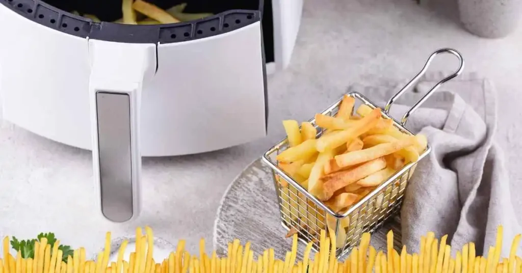 Air Fried French Fries served with dipping sauces
