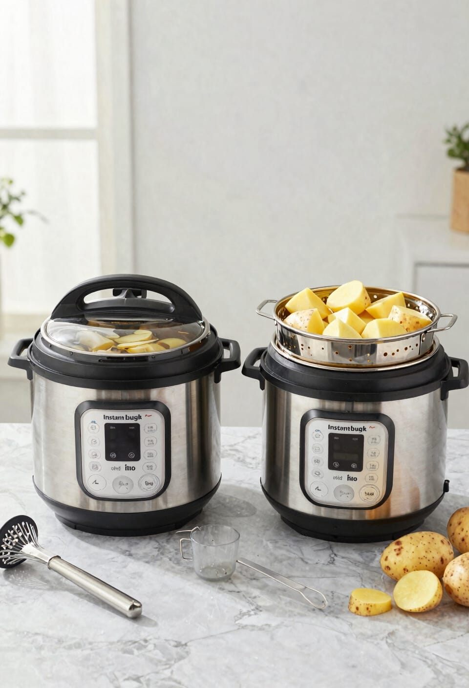 boiled or steamed potatoes