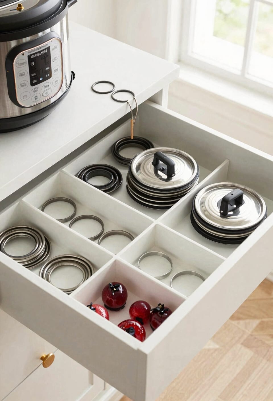 color coded rings prevent cross contamination