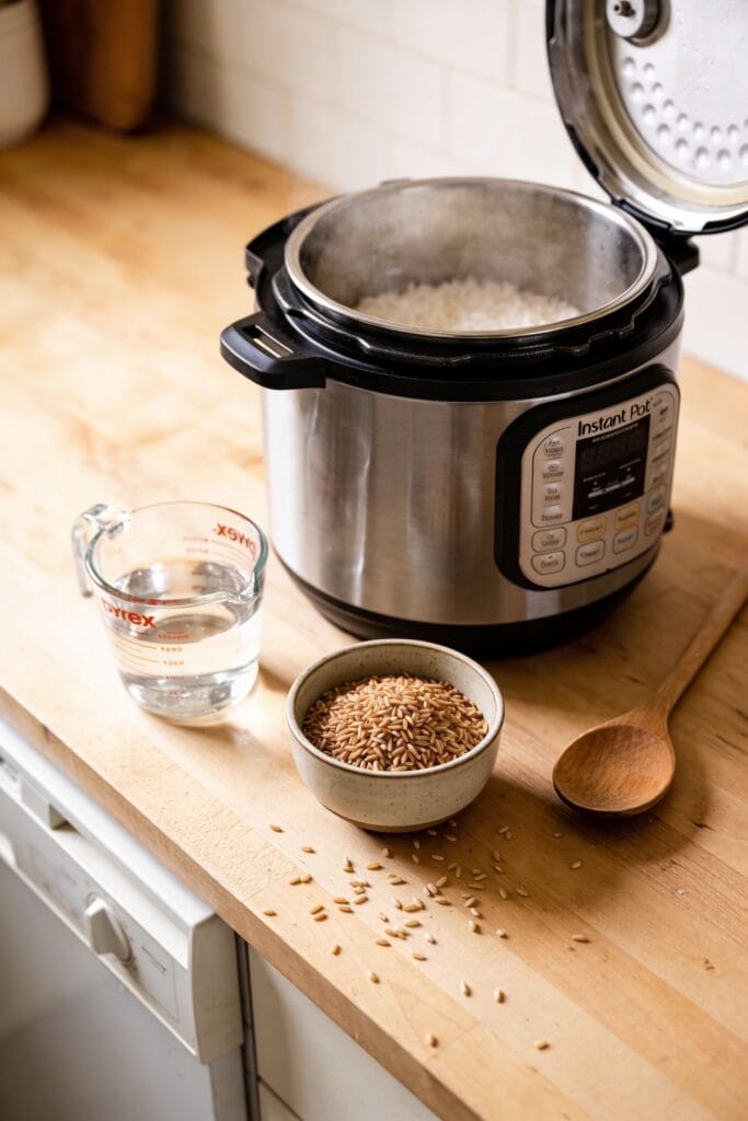 instant pot brown rice