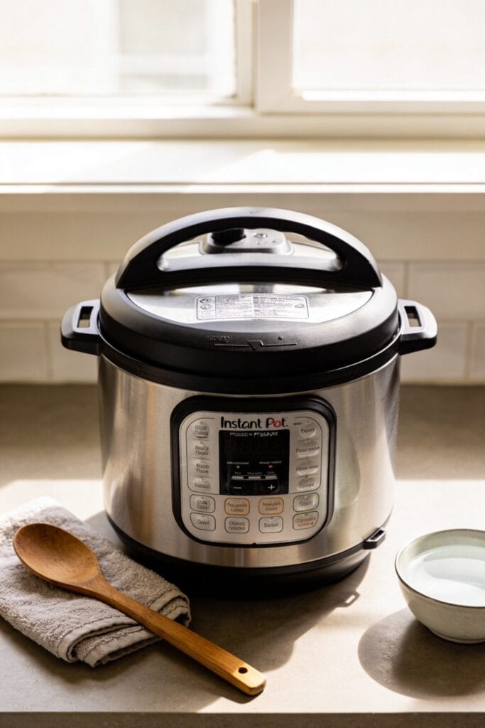 instant pot lid stuck safe