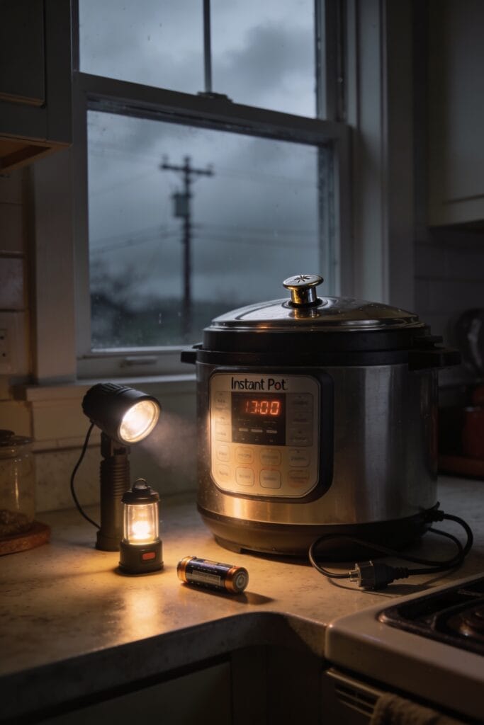 instant pot pauses power lost