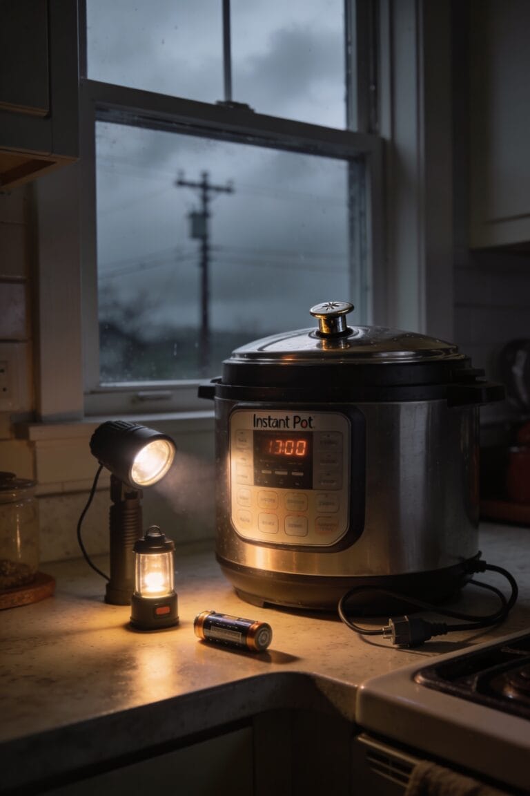 instant pot pauses power lost