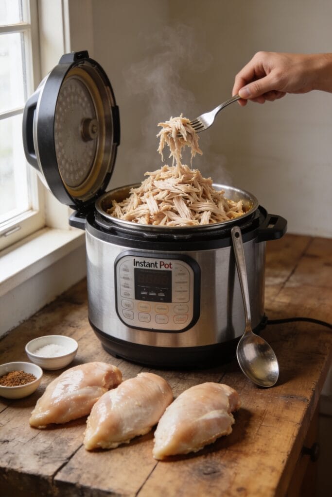 instant pot shredded chicken