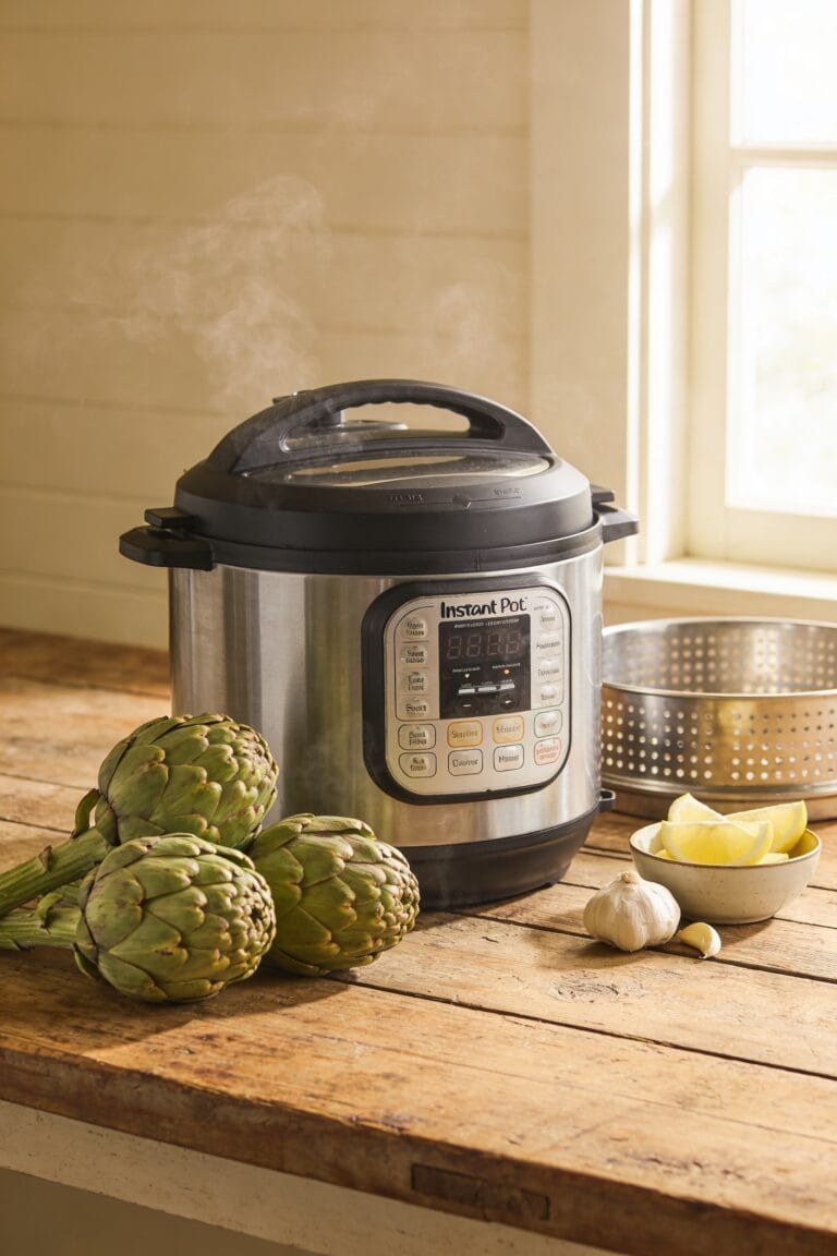 instant pot steamed artichokes