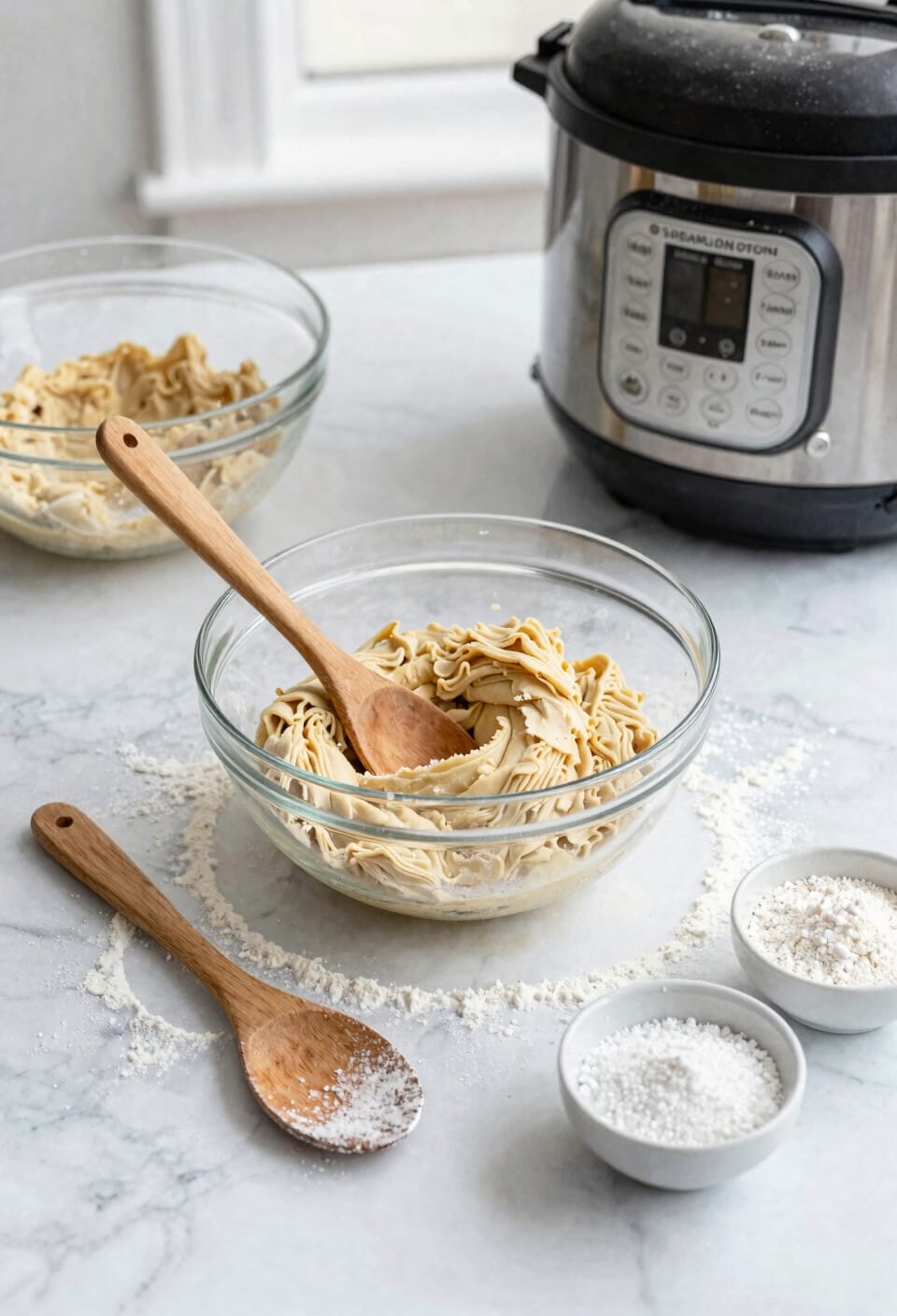 mix ingredients no kneading
