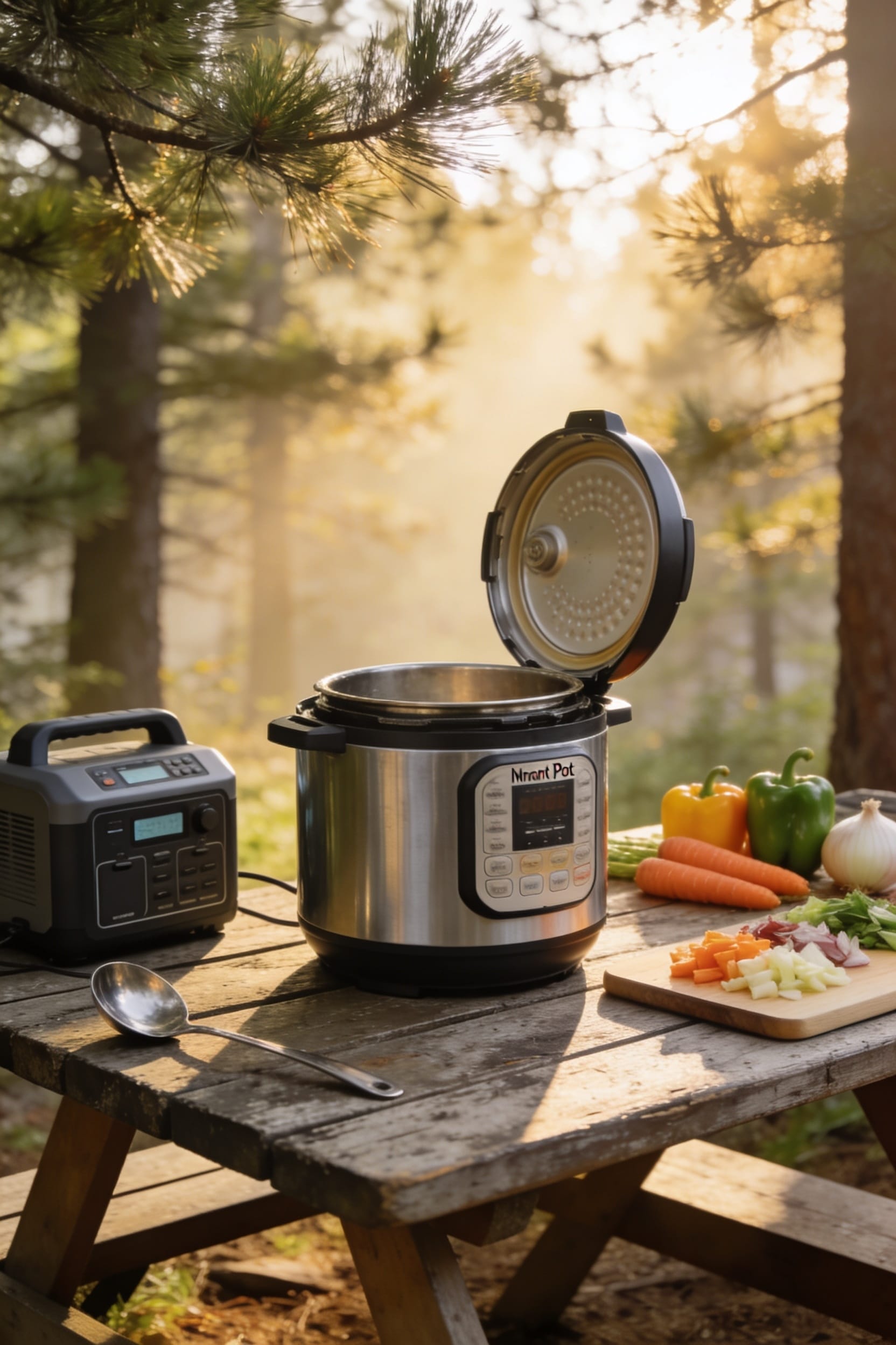 portable electric pressure cooker camping