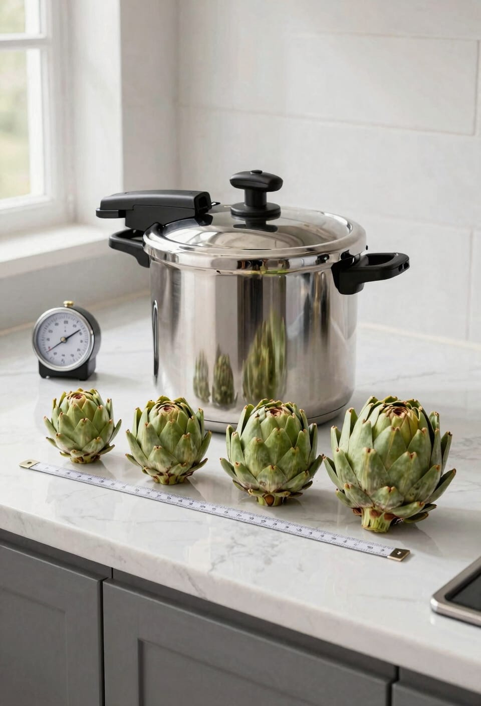 pressure timed artichoke cooking