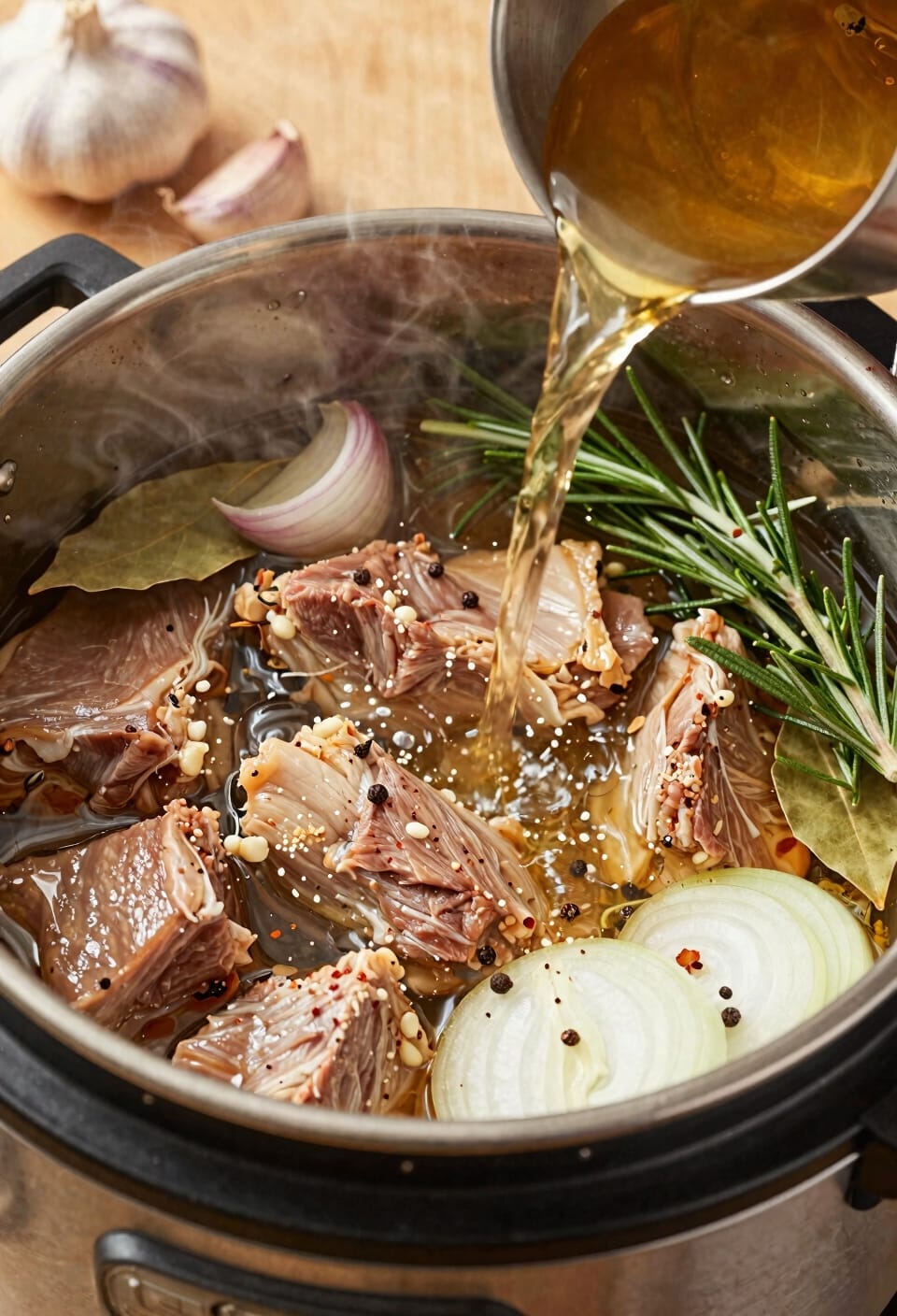 scrape fond add aromatics
