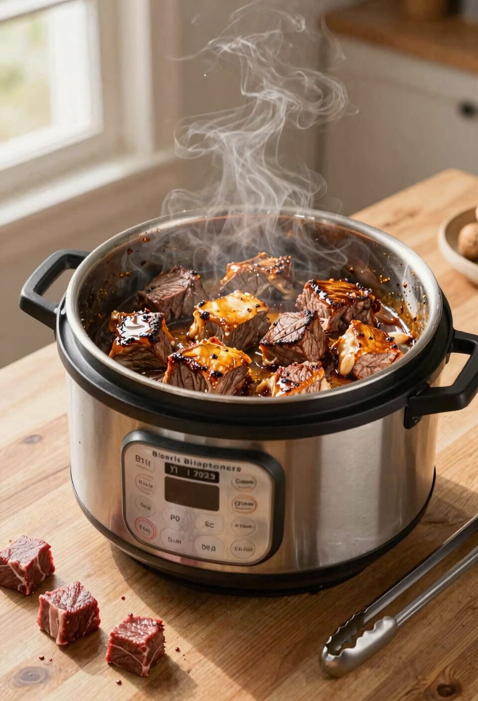 sear beef in batches