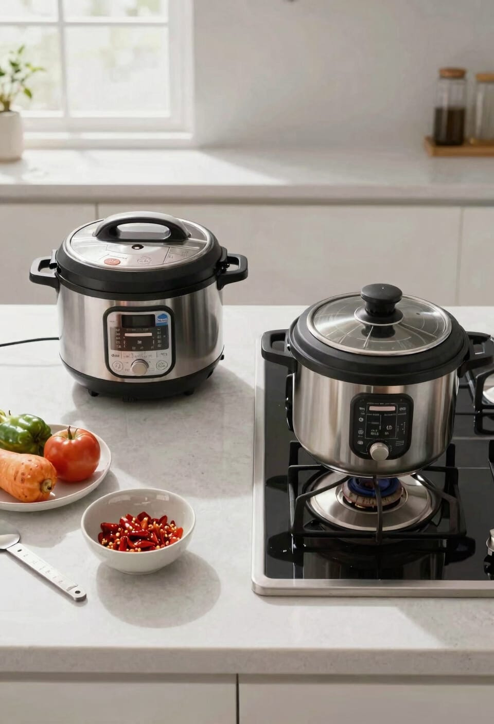 smaller stovetop saves space