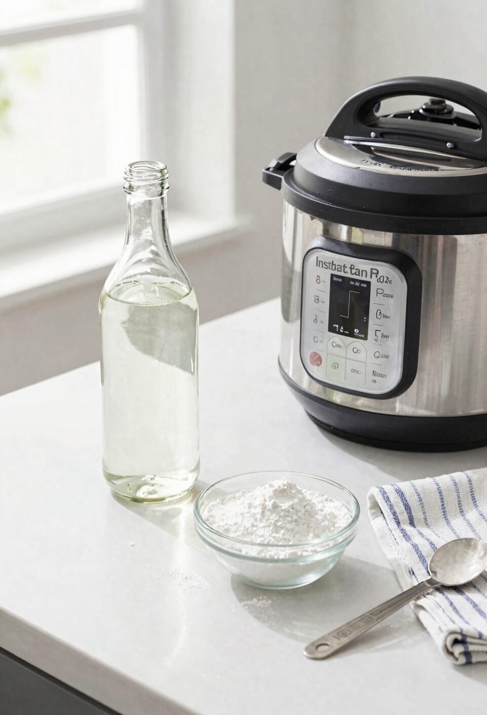 white vinegar or citric acid